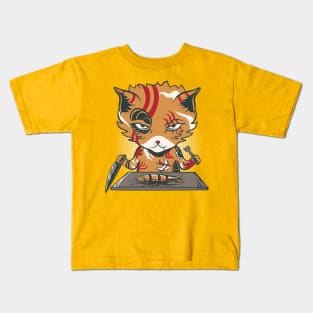 yakuza cat Kids T-Shirt